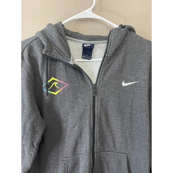 Nike Surf Cup BEST OF THE BEST 2015 Mens Full Zip Up Hoodie Gray SZ Medium - GUC - Picture 4 of 13